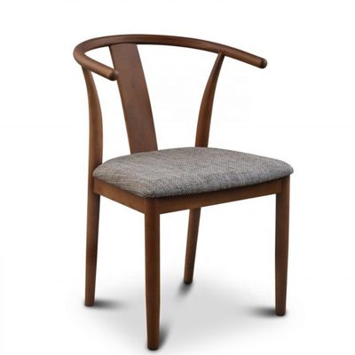 Mobili da caffè d'epoca di legno massello Sedile da pranzo Wishbone con cuscino e mahogany Finitura due anni di garanzia