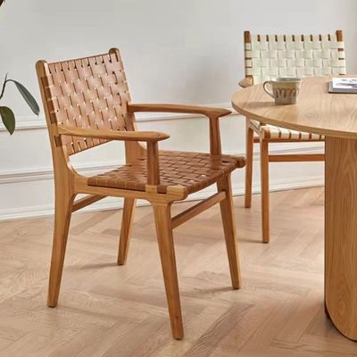 Due anni di garanzia Sedile da pranzo in legno con telaio in legno massello e cuscino in pelle in PU