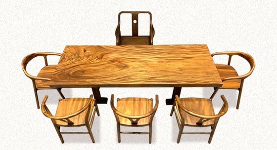 Y Sedia da pranzo in legno massello per ristoranti con vernice NC/PU e design Wishbone