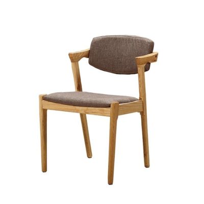 NC/PU Verniciatura Finitura in Legno Massello Sedile da pranzo in pelle per ristorante durevole