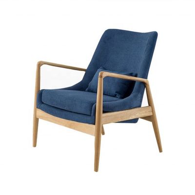 Arredamento per soggiorni in legno imbottito Poltrone salotto moderno Poltrone OEM Sì Imballaggio postale N Poltrone per braccio in legno
