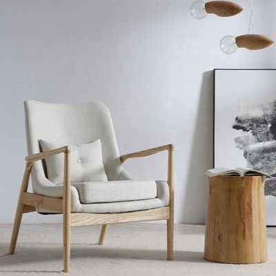 Arredamento per soggiorni in legno imbottito Poltrone salotto moderno Poltrone OEM Sì Imballaggio postale N Poltrone per braccio in legno