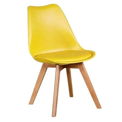 Sedie da pranzo leggere in legno con sedile in pelle imbottita e limite di peso di 150 kg