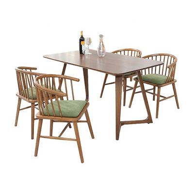 Arredamento di sala da pranzo di design moderno schienale braccioletto Sedile da pranzo in legno in design elegante