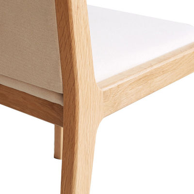 Sedile da pranzo in legno massello tappezzato nordico