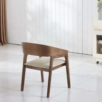 Arredamento per la sala da pranzo moderna Legno di quercia/cioia Poltrone a braccio imbottito per hotel e ristoranti