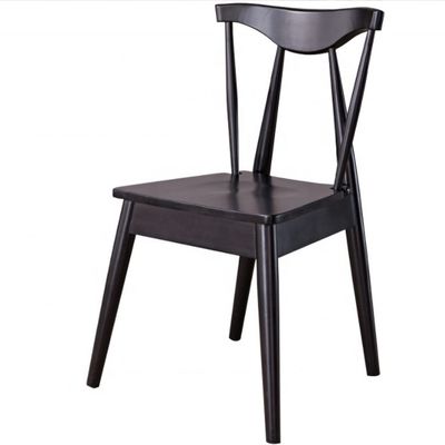 Moderna sedia da pranzo in legno di noce nero nordico per l'Europa di lusso Ristorante Hotel Arredamento per soggiorni in stile design
