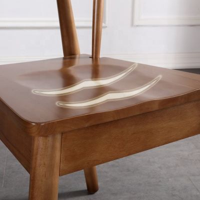 Moderna sedia da pranzo in legno di noce nero nordico per l'Europa di lusso Ristorante Hotel Arredamento per soggiorni in stile design