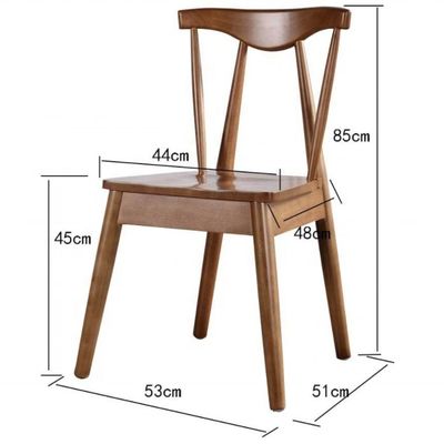 Moderna sedia da pranzo in legno di noce nero nordico per l'Europa di lusso Ristorante Hotel Arredamento per soggiorni in stile design