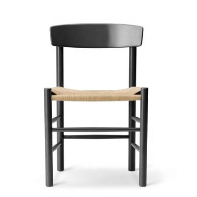 Sedile a corda regolabile in carta naturale Sedile da pranzo in legno di cenere Stile di design moderno con sedile regolabile