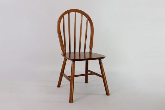 Sedie da pranzo nordiche moderne con schienale e telaio in legno massello a forma di I in NC / PU finitura vernice