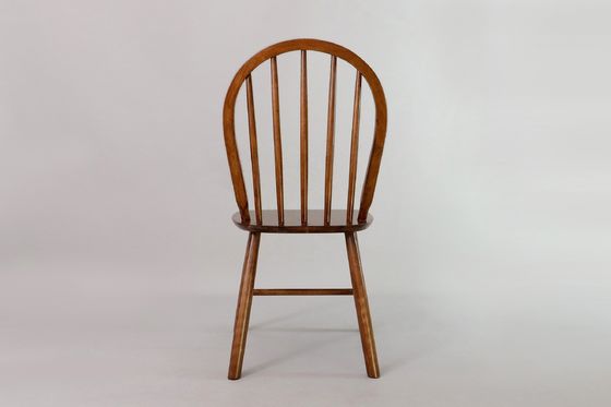 Sedie da pranzo nordiche moderne con schienale e telaio in legno massello a forma di I in NC / PU finitura vernice