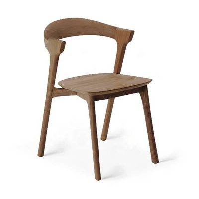 Elegante e confortevole seduta di riposo in legno di cenere moderno per caffetteria hotel ristorante 53cm*50cm*76cm