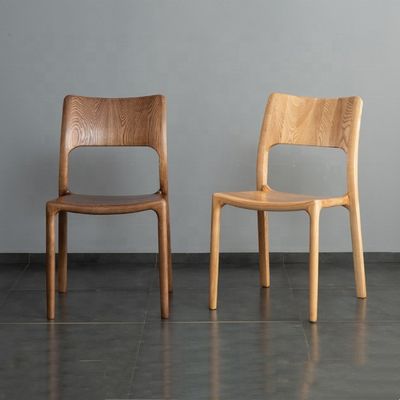 Altezza regolabile Disegno di lusso Sedile in materiale di legno Sedile da pranzo semplice e conciso Sedile da pranzo in legno massello per posti a sedere comodi