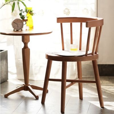 Soggiorno Ocio Ristorante medievale Sedile da pranzo con design in legno retrò e limite di peso di 120 kg