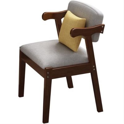 Poltrone per l' imballaggio della posta Poltrone da pranzo in legno massello Poltrone da pranzo con cuscino imbottito e design antico