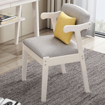 Poltrone per l' imballaggio della posta Poltrone da pranzo in legno massello Poltrone da pranzo con cuscino imbottito e design antico