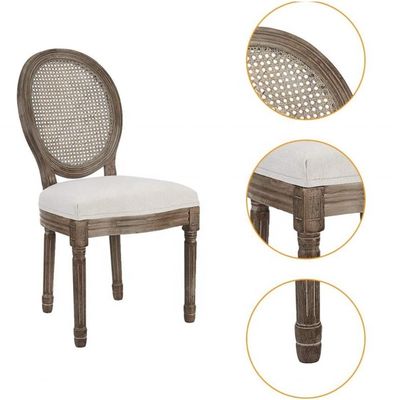 Sedia a braccio in legno regolabile in altezza in stile di design europeo per ristoranti di lusso francesi vintage