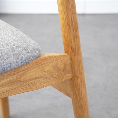 Senza appoggio per braccio Sedile in legno di faggio massiccio Sedile da pranzo per mobili da pranzo di lusso