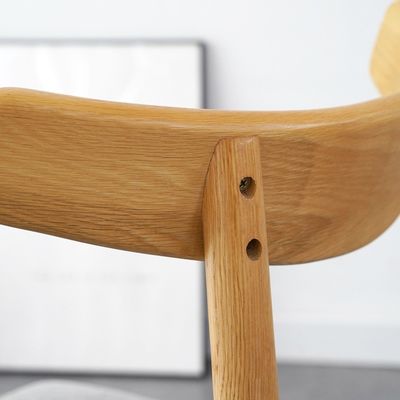 Senza appoggio per braccio Sedile in legno di faggio massiccio Sedile da pranzo per mobili da pranzo di lusso