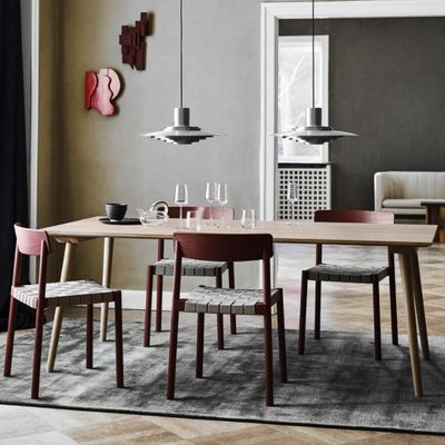 Home Arredamento In legno massello Tavolo da pranzo rettangolare per ristoranti moderni