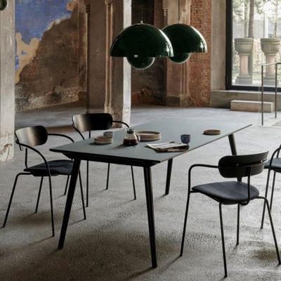 Home Arredamento In legno massello Tavolo da pranzo rettangolare per ristoranti moderni