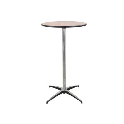 Tavolo rotondo in legno quadrato a colori personalizzati con telaio in metallo per cocktail da ristorante in design nordico moderno e semplice