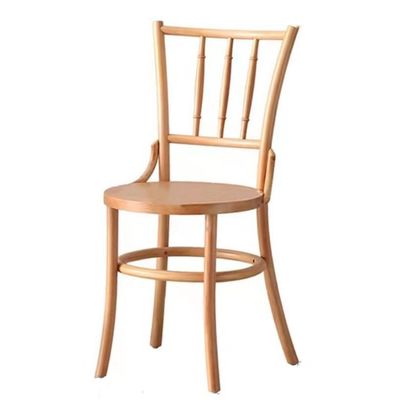 Sedia da pranzo di design moderno in rotino e legno massello per ristorante W36*D42*H88 cm