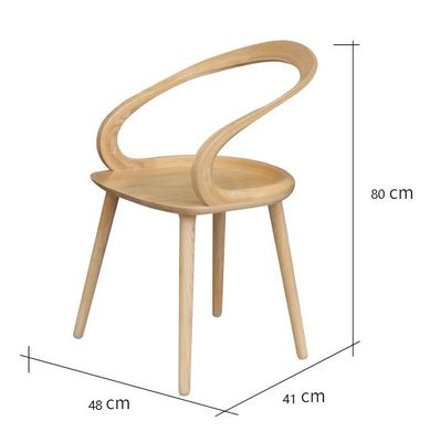 Design Nordic Modern Dining Chair con disegni personalizzati e finitura laccata