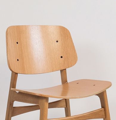 NO Piegato Disegni personalizzati Sedia da pranzo di lusso in legno massello nordico con telaio in legno di quercia bianco