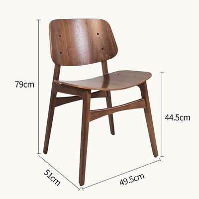 NO Piegato Disegni personalizzati Sedia da pranzo di lusso in legno massello nordico con telaio in legno di quercia bianco