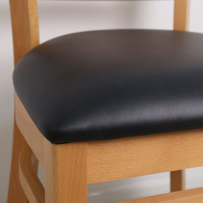 Sedile in legno massello Moderno design Sedile da ristorante in legno D57*W51*SH49.5*H83cm Sedile da pranzo personalizzato