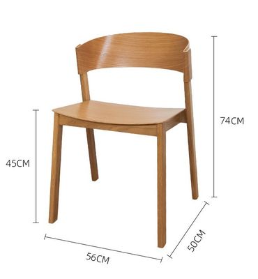 Disegni personalizzati Sedile da pranzo in legno impilabile per hotel ristorante in design moderno