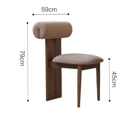 Sedia da pranzo in legno massello vintage con finitura laccata e cuscino di spugna rimovibile