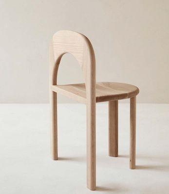 NO Sedile da pranzo in legno massello naturale ripiegato