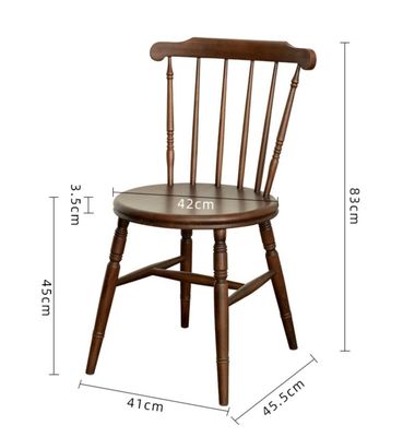 Ristorante Hotel In legno massello Windsor Sedile da pranzo naturale con finitura laccata