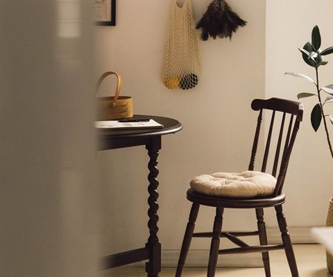 Ristorante Hotel In legno massello Windsor Sedile da pranzo naturale con finitura laccata