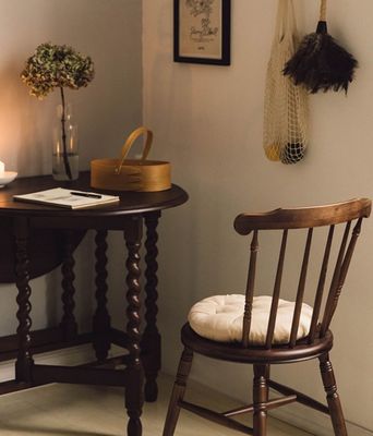 Ristorante Hotel In legno massello Windsor Sedile da pranzo naturale con finitura laccata