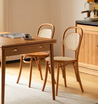 Sedile da pranzo di rotino naturale e legno massello con servizio OEM accettato