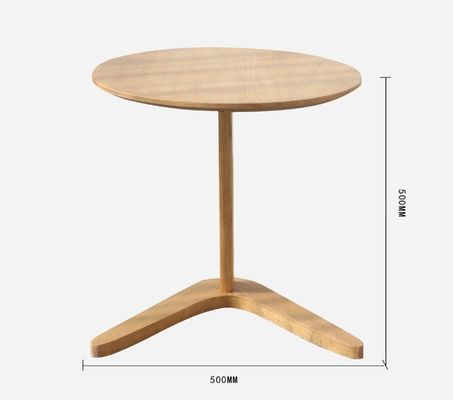 Arredamento del soggiorno Tavolo da caffè moderno rotondo con base in legno massello