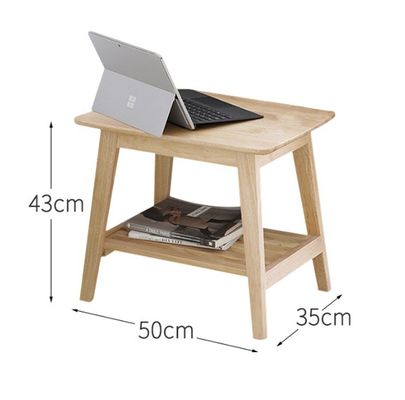 Disegni personalizzati Vintage Legno Massello Quadrato Tavolo da caffè W50*D35*H42CM per soggiorno