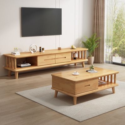 Moderno TV in legno massello Tavolo TV Stand Armadi per soggiorno Arredamento per la casa generale Finitura laccata