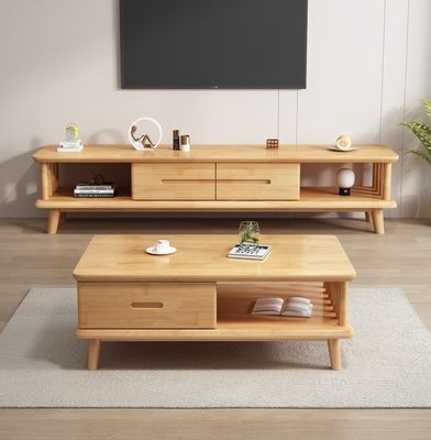 Moderno TV in legno massello Tavolo TV Stand Armadi per soggiorno Arredamento per la casa generale Finitura laccata