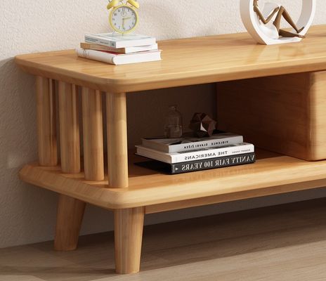 Moderno TV in legno massello Tavolo TV Stand Armadi per soggiorno Arredamento per la casa generale Finitura laccata
