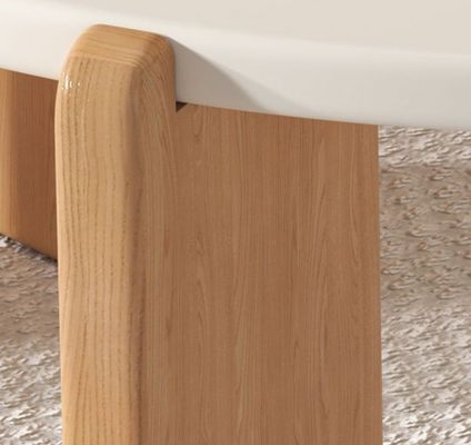 Servizio OEM accettato Personalizzare Moderno Tavolo in Legno Massello Set Rotondo Fine Tavolo Da Caffè Arredamento Da Soggiorno Tavolo laterale in legno