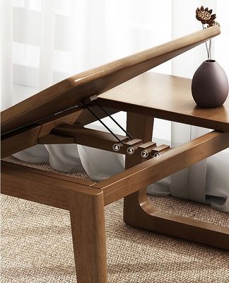 Personalizza il tavolo laterale in legno per l'apprendimento e i mobili del soggiorno senza piegare in colore naturale
