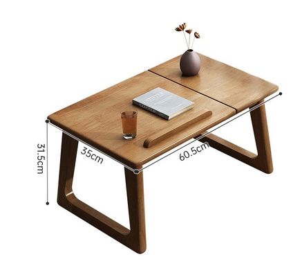 Personalizza il tavolo laterale in legno per l'apprendimento e i mobili del soggiorno senza piegare in colore naturale