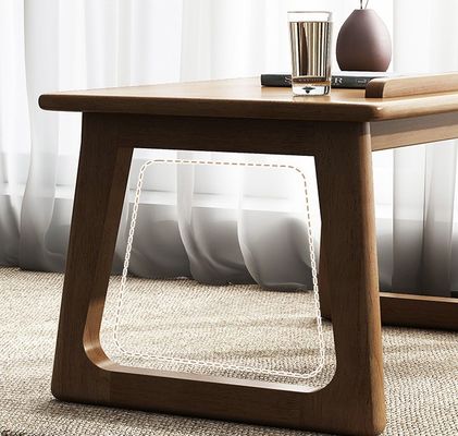 Personalizza il tavolo laterale in legno per l'apprendimento e i mobili del soggiorno senza piegare in colore naturale