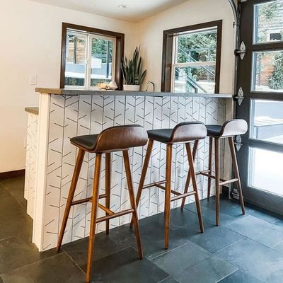 NO Scaffale di bar in legno moderno pieghevole per cucina e sala da pranzo senza piegatura