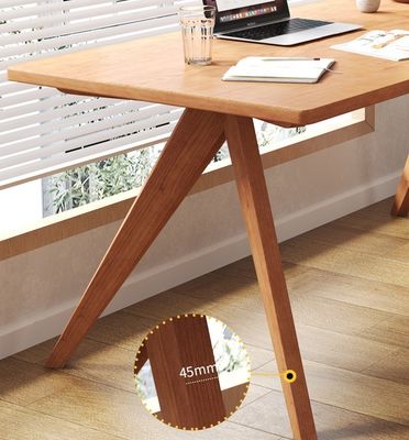 Nordic Direct Home Furniture Tavolo da pranzo rettangolare in legno massello per spazi da pranzo funzionali